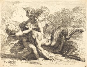 Pan vencido por los putti