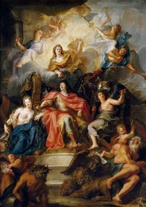 La glorificación de Luis XIV de Antoine Coypel