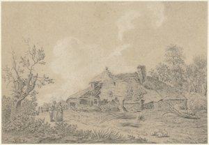 Granja con dos figuras de Antoine Daniel Prudhomme