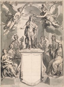 Diseño para un Frontispicio de Antoine Dieu
