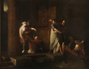 La despedida de Bruto y Porcia, 1799 de Antoine Dubost