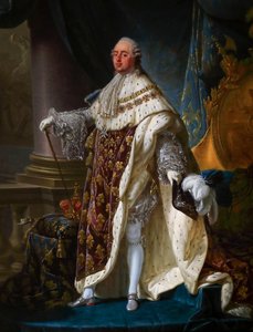 Luis XVI, en traje de coronación de Antoine François Callet