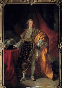 Retrato de cuerpo entero de Carlos Felipe de Francia en gran hábito de la Orden del Espíritu Santo, Conde de Artois (1757-1836) futuro Carlos X