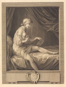 La comparación del botón de rosa de Antoine Francois Dennel after Gabriel Jacques de Saint Aubin