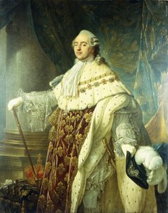Retrato de Luis XV con ropas de estado de Antoine François Callet