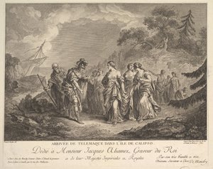 La llegada de Telémaco a la isla de Calipso