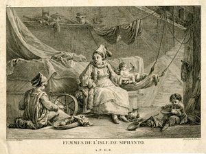 Mujeres de la isla de Sifanto, según Jean-Baptiste Hilair (1753-1822)