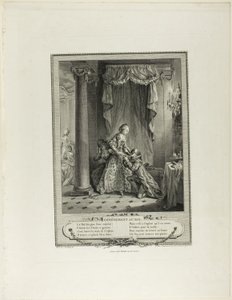 El acontecimiento del baile, de Monument du Costume Physique et Moral de la fin du Dix-huitième siècle de Antoine Jean Duclos