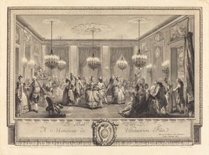 El baile de gala de Antoine Jean Duclos after Augustin de Saint Aubin