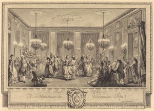 El baile de gala de Antoine Jean Duclos after Augustin de Saint Aubin