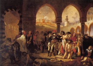 Bonaparte visitando la casa de peste en Jaffa de Antoine Jean Gros