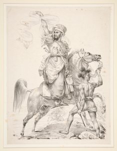 Jefe de los mamelucos a caballo de Antoine Jean Gros