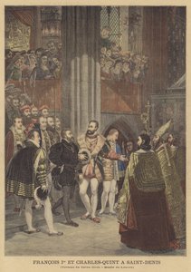 Francisco I y Carlos V en Saint-Denis de Antoine Jean Gros