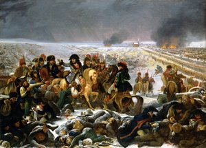 Napoleón en el Campo de Batalla de Eylau, 1807 de Antoine Jean Gros