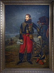 Retrato del General Antoine Charles Louis de Lasalle recibiendo la rendición de la Guarnición de Stettin, 1808