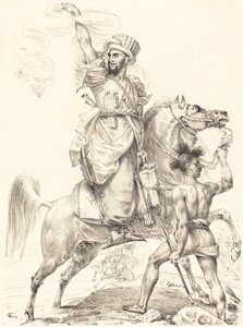 El jefe de los mamelucos a caballo