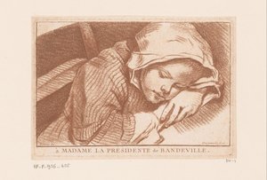 La chica que duerme de Antoine Joseph Dezallier d