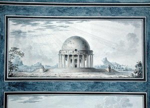 Diseño para una casa para un cosmopolita, 1783 de Antoine Laurent Thomas Vaudoyer