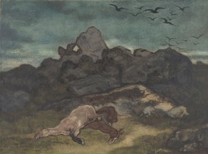 Caballos muertos, 1810-75 de Antoine Louis Barye