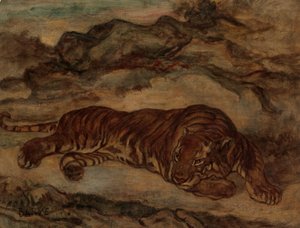 Tigre en reposo, ca. 1850-65