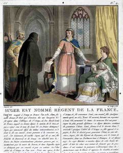 El abad Suger (1082-1152) es nombrado regente de Francia, 1788 de Antoine Louis Francois Sergent Marceau