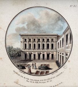 Maison de M. de Colange, vista desde el jardín (rue Ville-l