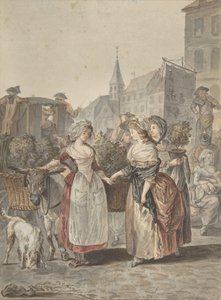 La vendedora de flores La Petite Marchande de Fleurs de Antoine Louis Francois Sergent Marceau
