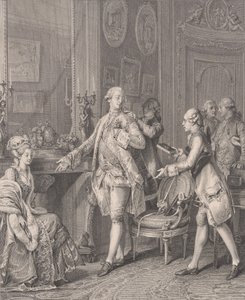 La Gran Toilette La Patrona, de Le Monument du Costume, 1777 de Antoine Louis Romanet