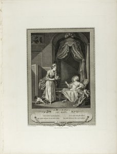 El baño, de Monument du Costume Physique et Moral de la fin du Dix-huitième siècle de Antoine Louis Romanet