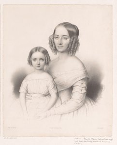 Retrato de Catharina Petronella Maria Cochius con su hija