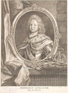 Friedrich Wilhelm I , rey de Prusia y como Friedrich Wilhelm II Elector y Margrave de Brandeburgo de Antoine Pesne