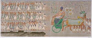 Bajos relieves coloreados del antiguo Egipto, 1822 de Antoine Phelippeaux