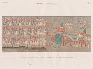 Descripción de Egipto: Tebas. Medynet-Abou, vol. II, pl. 12 de Antoine Phelippeaux