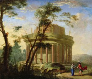 Paisaje con un templo antiguo (pintura)