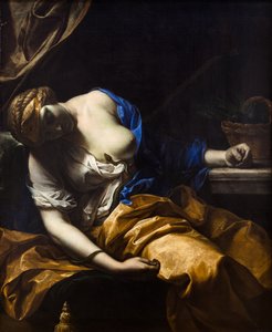 La muerte de Cleopatra (óleo sobre lienzo)