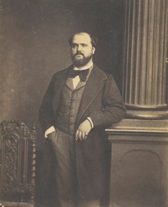 Sin título, hombre de pie, en frente, 1855-1869 de Antoine Samuel Adam Salomon