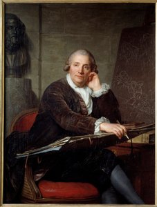 Retrato del pintor Gabriel François Doyen (1726-1806). Pintura de Antoine Vestier (1740-1824) 1786 Dim. 1,3x0,96 m