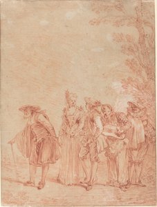 La procesión de bodas de Antoine Watteau