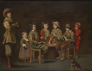 Los jóvenes jugadores de cartas