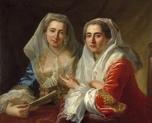 Las hermanas Mirabita, c.1759 de Antoine de Favray