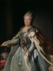 Retrato de Catalina II (1729-96) de Anton Albertrandi