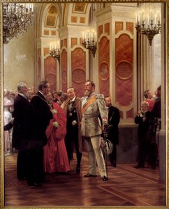 El Kronprinz Guillermo de Prusia en el baile de la corte de Anton Alexander von Werner