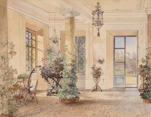 Alemán: Sala Terrena en un pequeño castillo de Anton Altmann
