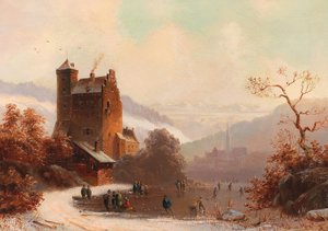 Escena del Tirol del Sur de Anton Doll