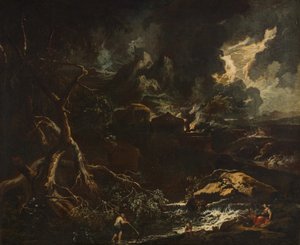 paisaje de tormenta de Anton Faistenberger
