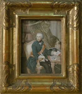 El Rey Federico II de Prusia en su chaqueta Hohenzollern, 1769 de Anton Friedrich Konig
