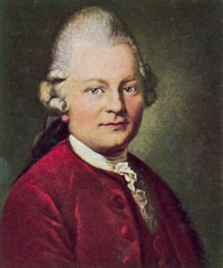 Gotthold Ephraim Lessing, dramaturgo y filósofo alemán (litografía en color)