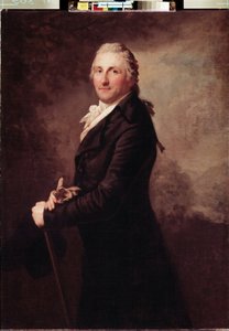 ""Retrato de George Leopoldo de Gogul (o Goguel), soldado y político francés"" Pintura de Anton Graff (1736-1813) 1796 Dim. 130x95 cm Museo del Hermitage, San Petersburgo de Anton Graff