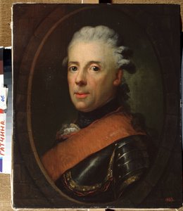 ""Retrato del Príncipe Enrique de Prusia (1726-1802), hermano de Federico el Grande"" Pintura de Anton Graff (1736-1813) 1760-1770 Museo Estatal al Aire Libre Palacio Gatchina, San Petersburgo