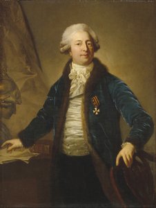 Retrato de Adrian Ivanovich Divov 1749-1814, 1790s de Anton Graff